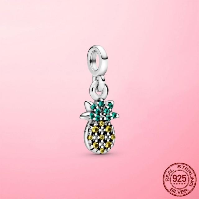 Sale Me Pendant 925 Sterling Silver Love Four-Leaf Clover Dangle Charm Beads Fit Me Bracelet Jewelry Gift