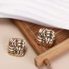 Vintage Ear Studs Zinc Zinc Alloy Twisted Earrings Delicate Wave Stud Earrings  Party