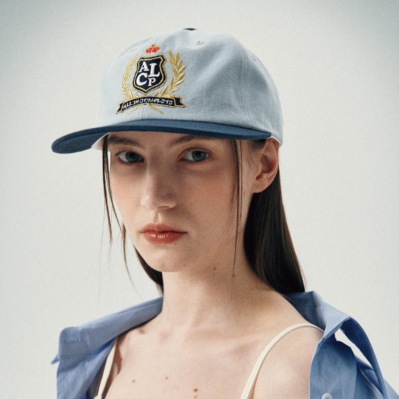 Allincomplete High School Cap Navy   Sky Blue