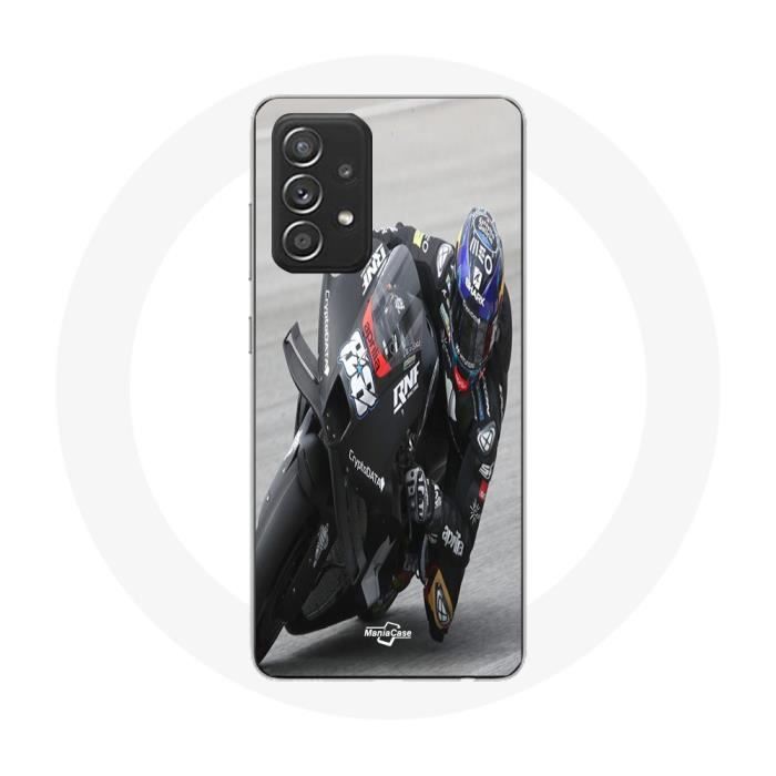 Coque - Maniacase - Samsung Galaxy A52 - Noir - Souple - Moto GP