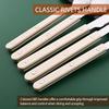 20 PCS Stainless Steel Flatware Set Service for 4, Retro Style  Tableware Forks Spoons Knives Eating Utensils, Acrylic Handle with Rivets Design