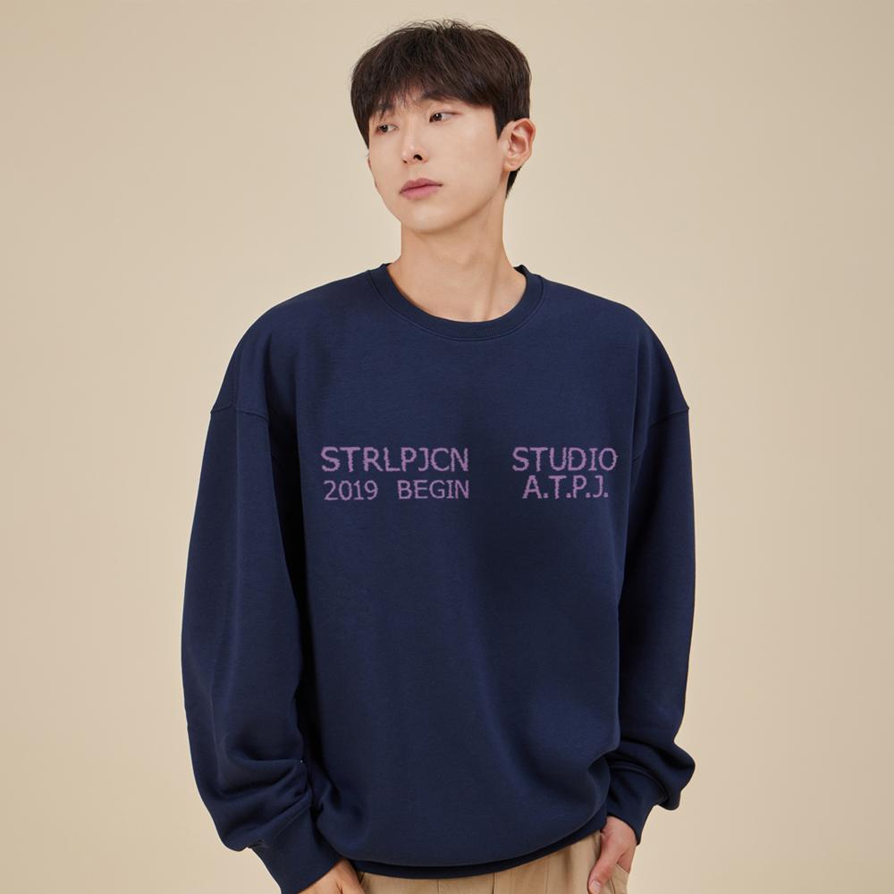 ASTRAL PROJECTION Ap Studio Begin Loose Fit Sweatshirt_Navy