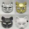 Костюм на Хеллоуин Кошачья маска для женщин и мужчин Фестиваль Карнавал Маскарад Одевание Животное Вечеринка Полумаска для лица Реквизит для коаплея