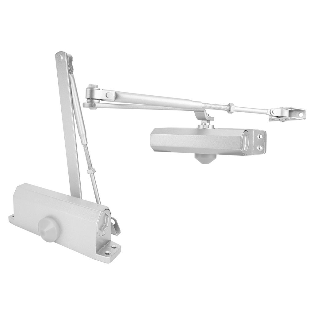 60-85 кг Доводчик двери Сплав алюминия Регулируемый Гидравлический Дверной Доводчик для Коммерческого Использования Серебристый