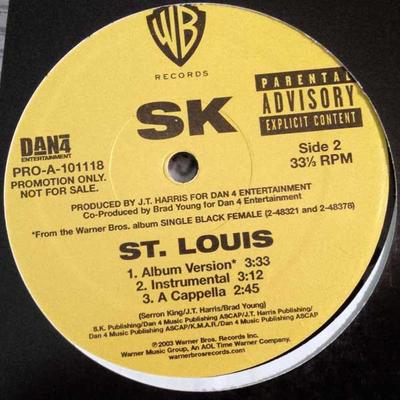 12-дюймовая пластинка SK - The Streets / St. Louis PROA101118PROMO Warner Bros. Ре 2003 Американский рэп и хип-хоп/R&B Б/У
