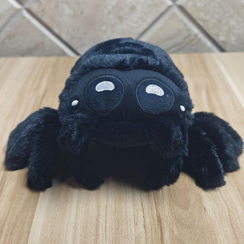 Имитированная кукла-паучок Лукас Паук Черно-белый паук Плюшевая игрушка-кукла