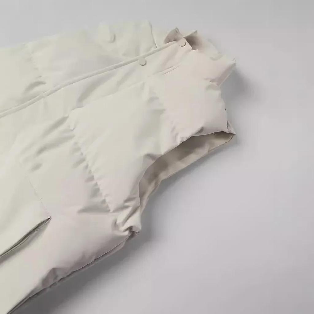 Мужской жилет из толстого хлопкового пуха на осень и зиму - модная куртка без рукавов для повседневной носки