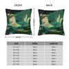 Mermaid In A Lily Pond Pillowcase Polyester Linen Velvet Printed Zip Decorative Pillow Case Room Cushion Cover