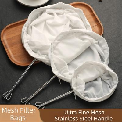 Мешки-фильтры из ультратонкой сетки, съемные носки-фильтры для кофе, мешки-сита с подставкой, травяной чай