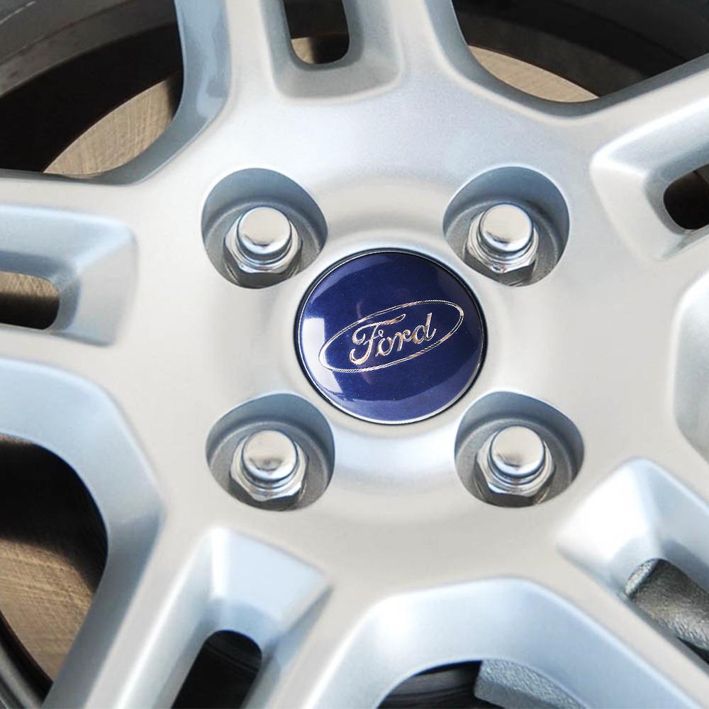4Pcs 54mm/56mm/60mm For Ford Mustang ST Kuga Original Hubcaps Car Wheel Center Covers Sticker Auto Hub Caps Emblem Replacement