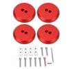 4 Pcs Jack Puck Replacement for Corvette C5 C6 C7 C8 1997 2023 Car Red Aluminum Alloy Jack Pad Lifting Puck