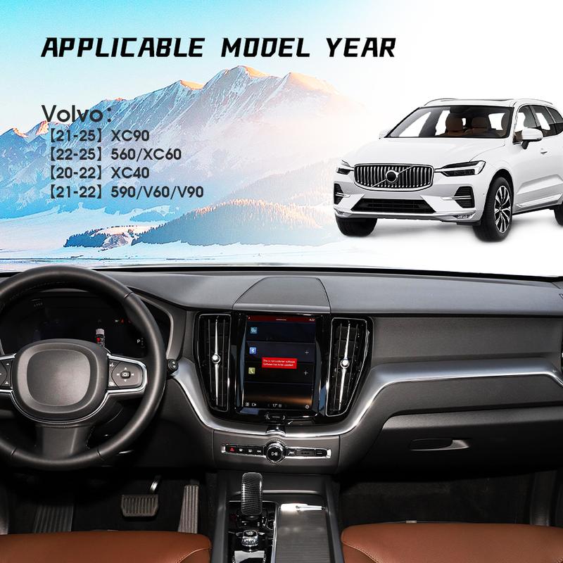 ABS Carbon Fiber Shift Knob Cover Custom Fit For Volvo XC40 XC60 XC90 S60 S90 C40 Gear Shift Lever Replacement Accessory