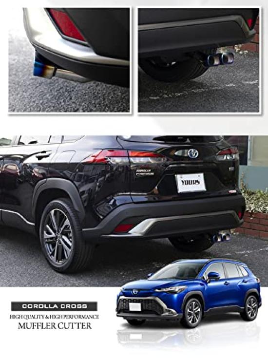 Специальная выхлопная труба для Corolla Cross Двойной выхлоп 1 шт. Титан COROLLA CROSS Toyota TOYOTA S YOURS Наконечник, Тип, [Цветовой тон] y310-007 [2]