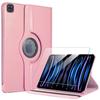 Case + Tempered Glass - BOOLING - for iPad Pro 11 Inch - 360° Rotation - Pink - Optimal Protection