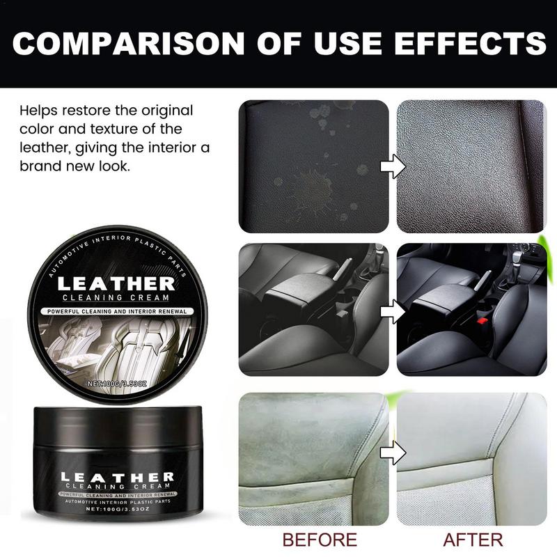Car Leather Conditioner 100g Leather Balm Repair Balm Restores Leather Surfaces Leather Restorer For Purses Shoes Furniture Car