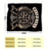 Vintage flannel blanket Viking pattern is soft and comfortable for camping sofa bed and office blanket decoration