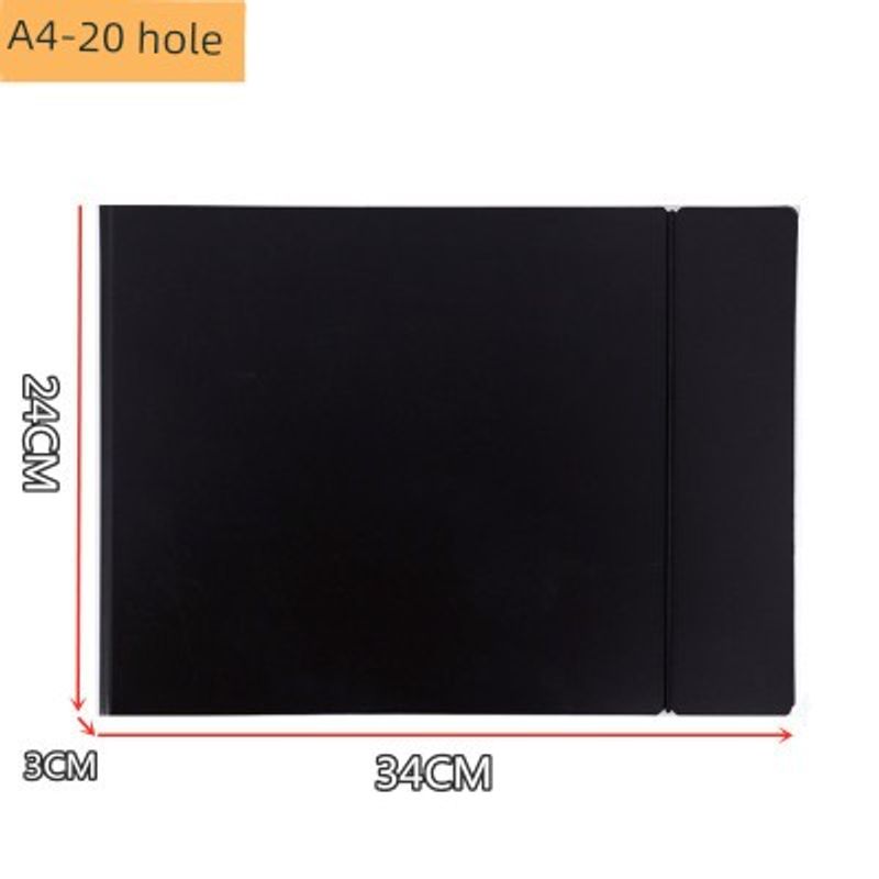 Horizontal Folder Punch Folder A3/A4/B5/A5 Flip Loose-Leaf Binder Folder VAT Invoice Test Paper Clip