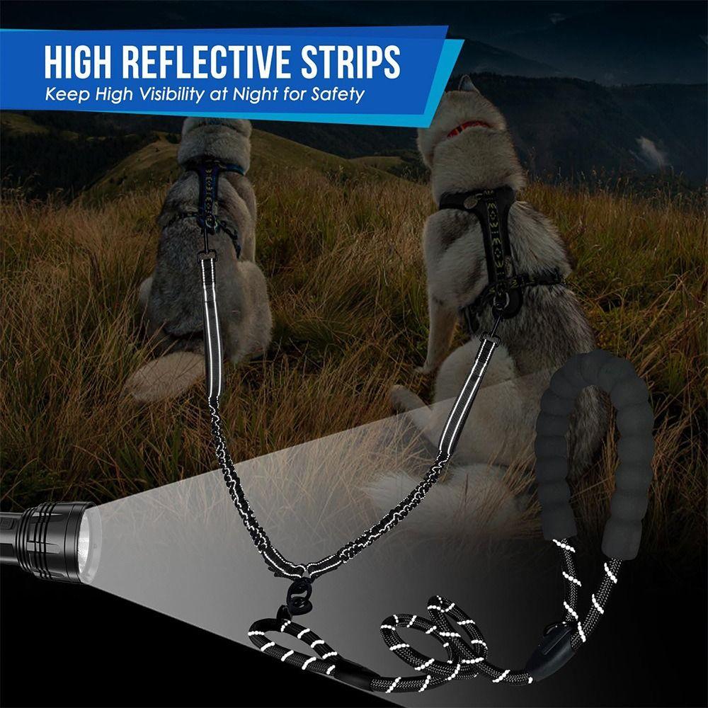 No-Pull Design Dual Dog Leash No-Tangle Two Dog Lead Rope Portable Pet Walking Rope Small Dogs