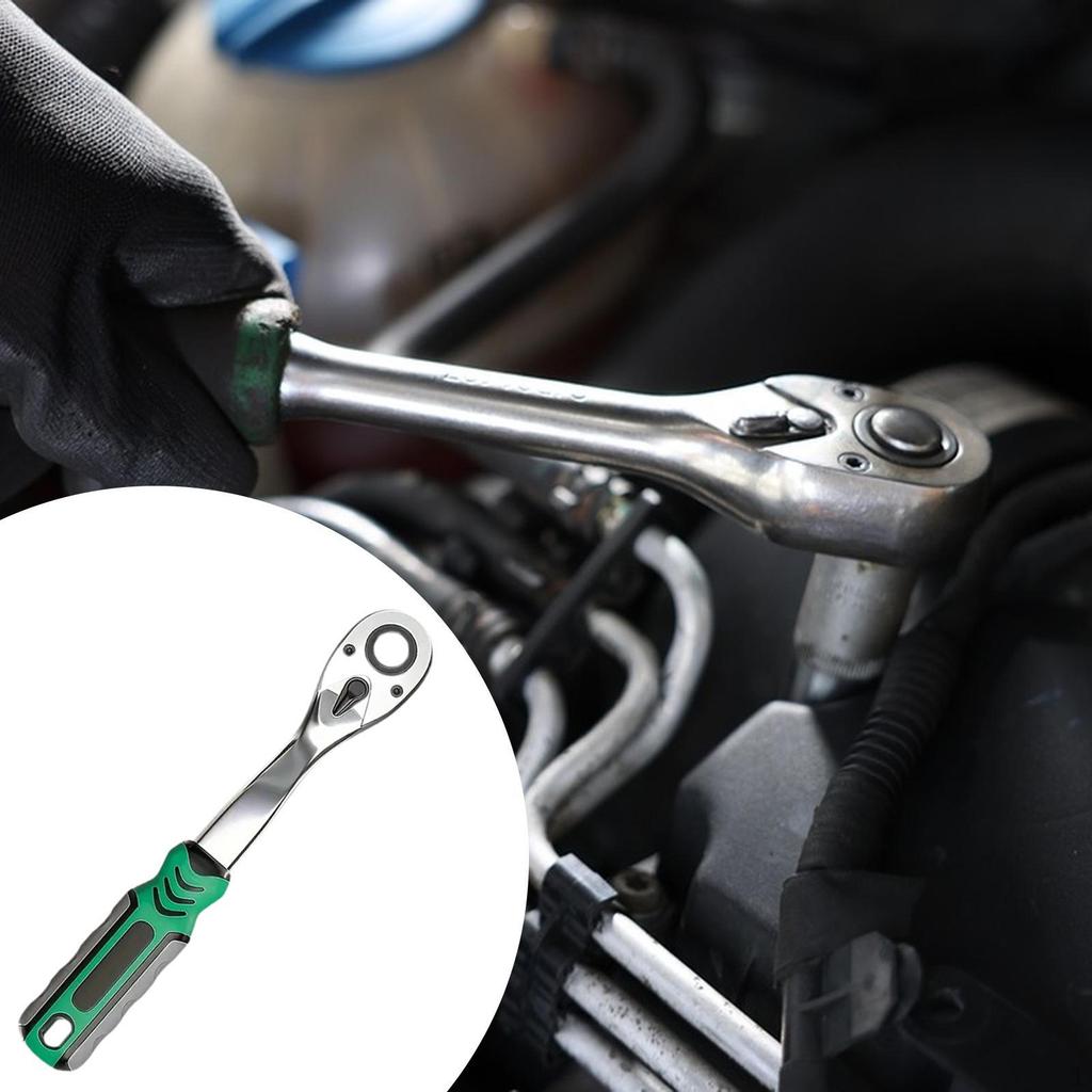 72 Tooth Ratchet Handle Drive Ratcheting Removal Tool Quick Portable Garage