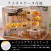 moin moin dollhouse miniature handmade kit set dollhouse cat cake diary cake shop LED light acrylic case 2004DH150 +
