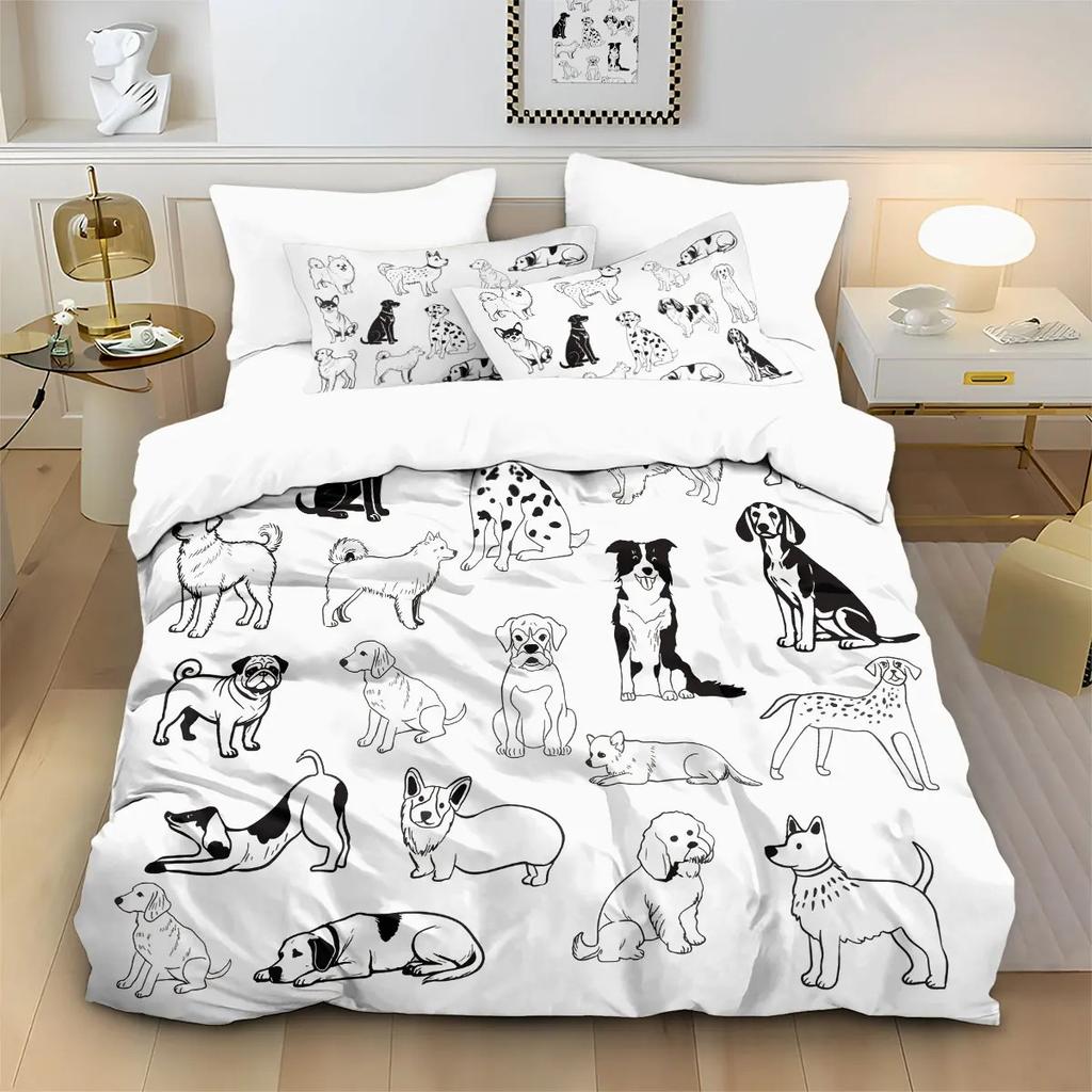 Boy Girl Bedding Set 3D Duvet Cover Pillowcase Bedroom Decoration Children Gift Single Double Large Size