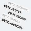 3D хромированная глянцевая черная ABS RX200t RX270 RX300 RX350 RX450h RX450hL гибридная эмблема для LEXUS багажник автомобиля задняя наклейка с логотипом