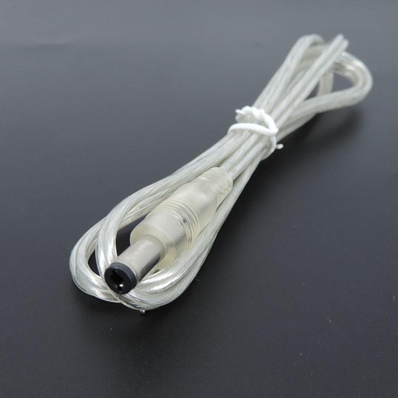 100 см прозрачный женский мужской адаптер питания постоянного тока кабель-пигтейл 5.5x2.1 мм 12 В разъем удлинитель для светодиодных лент