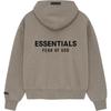 Fear of God Essentials Классическая толстовка с капюшоном из флиса Homestead Heather Мужские топы Серый 192AS252051F