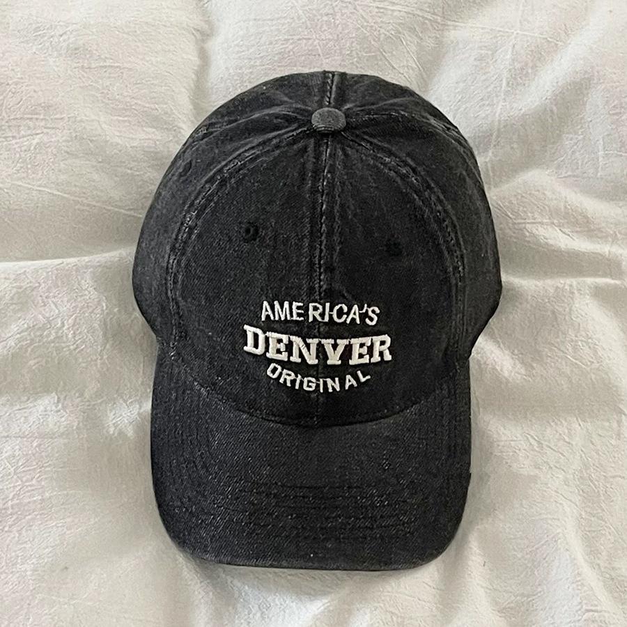 Бейсболка из стираного денима, женская, с широкими полями, большой окружностью головы, с надписью «буква», показывающей маленькое лицо, синяя шляпа, новинка 2024 года