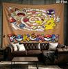 Pokemon Wall Tapestry Aesthetic Wall Hanging Printed Fabric Blanket Decorative Tapestries For Bedroom Living Room Home Decor