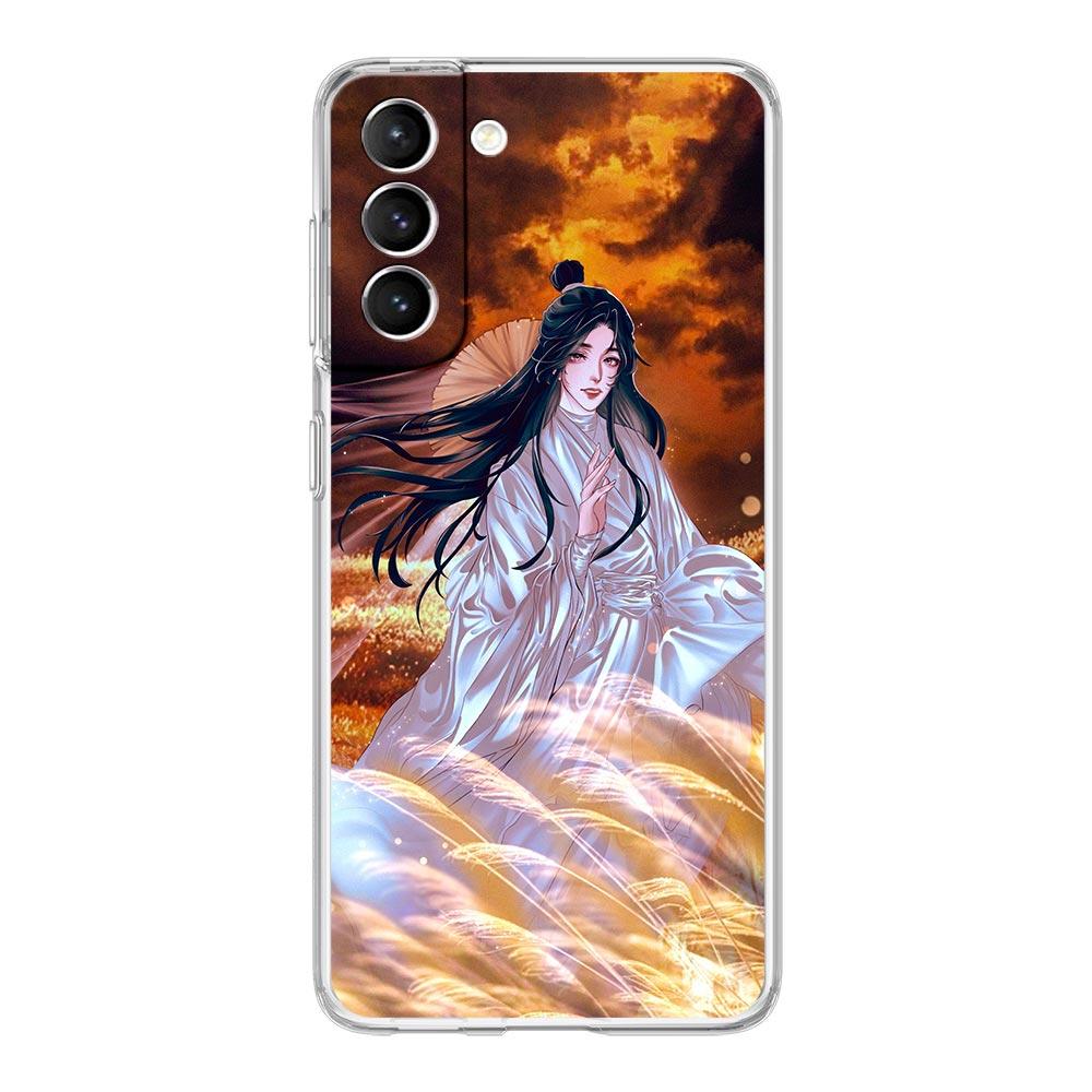 Чехол для телефона TGCF Heaven Official's Blessing для Samsung Galaxy S22 5G S20 Ultra S21 FE 5G S10E S9 S8 S10 Plus Note 20, прозрачный чехол