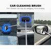 Телескопическая щетка для чистки автомобиля с длинной ручкой, швабра для мытья автомобиля, инструмент для чистки из микрофибры