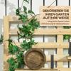 Storage Box with Trellis, 4 Hanging Shelves, Magnetic Door, Solid Wood, Natural, 80 x 45 x 160 cm
