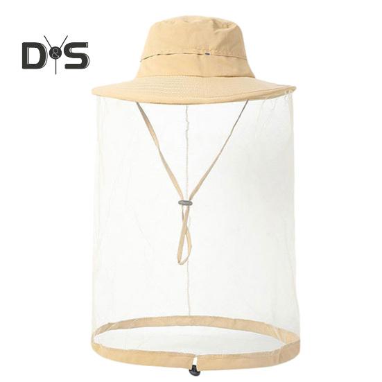 Шляпа с москитной сеткой для мужчин и женщин с широкими полями, защита от солнца, панама с вуалью, защита от насекомых для рыбалки, пешего туризма