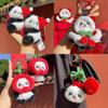 Cartoon Plush Panda Toy Animal Keychain Backpack Pendant Childrens Gift Holiday