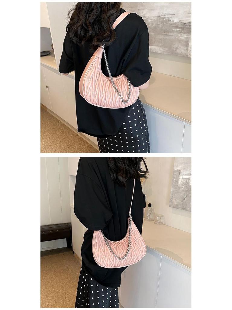 Плиссированная сумка-кроссбоди Saddle 2025 - Большая вместимость