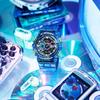 Casio G-Shock Ice Tough Series Multi-Color Hands Dual Display Sports Casual Quartz Movement Resin Strap Unisex Watches Black GA-110JT-2APR