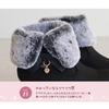 Kids Boots for Easy to Walk Heart 21cm [Arch Contact] Girls, Heels, in, Cute, Fur, Charm, Ribbon, Children, 6554, Oak,