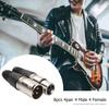 8 шт. XLR 3-контактный аудиомикрофонный кабель-разъем Папа+Мама MIC Штекер XLR Адаптер