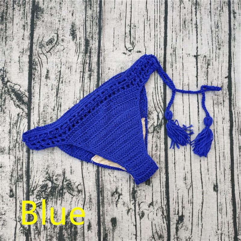 Handmade Crochet Bikini Shorts with Lining