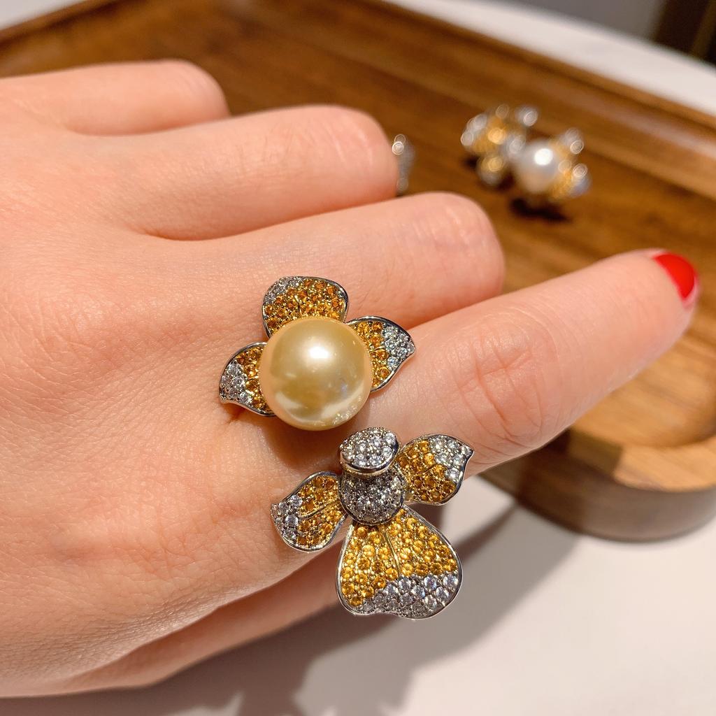 Простое австралийское кольцо с жемчугом Fritillary, женское модное цветное винтажное кольцо, ювелирные изделия