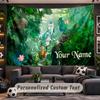 Frieren Beyond Journey's End Personalized Tapestry Support Custom Name, Wall Art Home Decoration