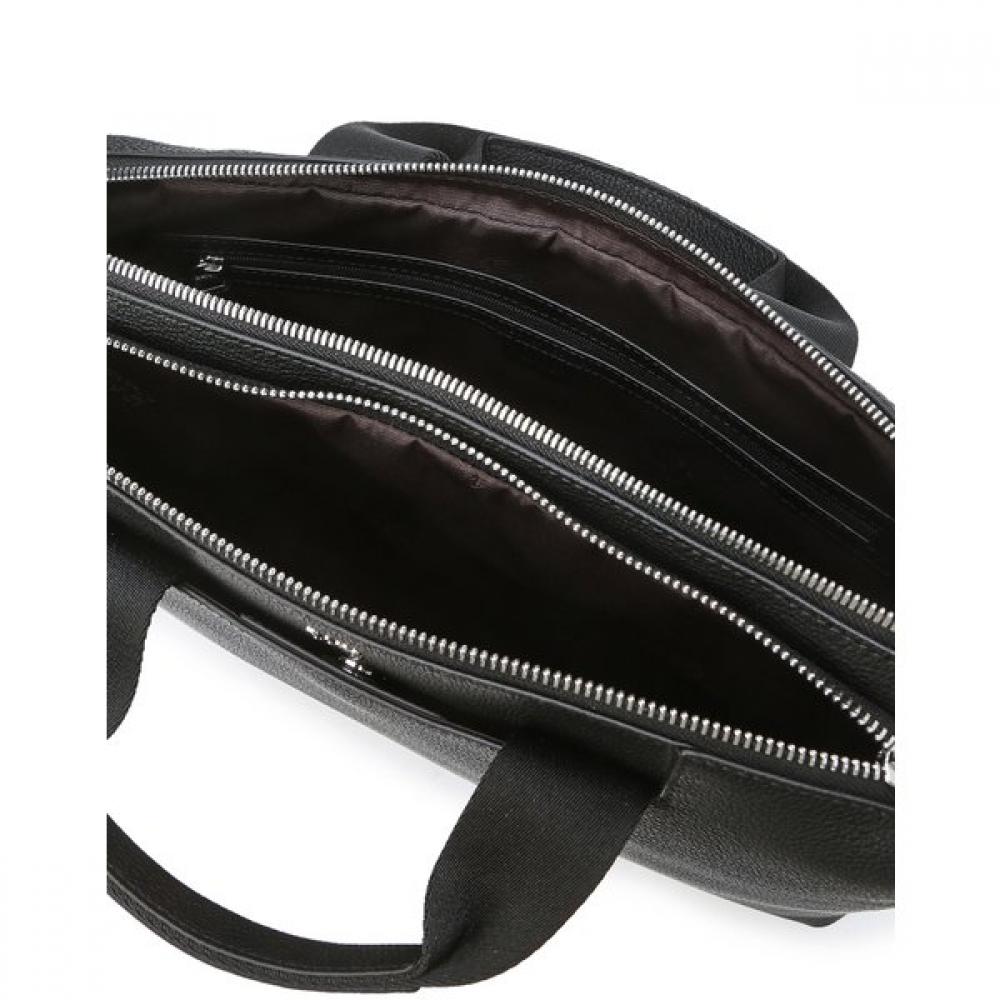 Daks Black Leather Briefcase Dbba4f161bk