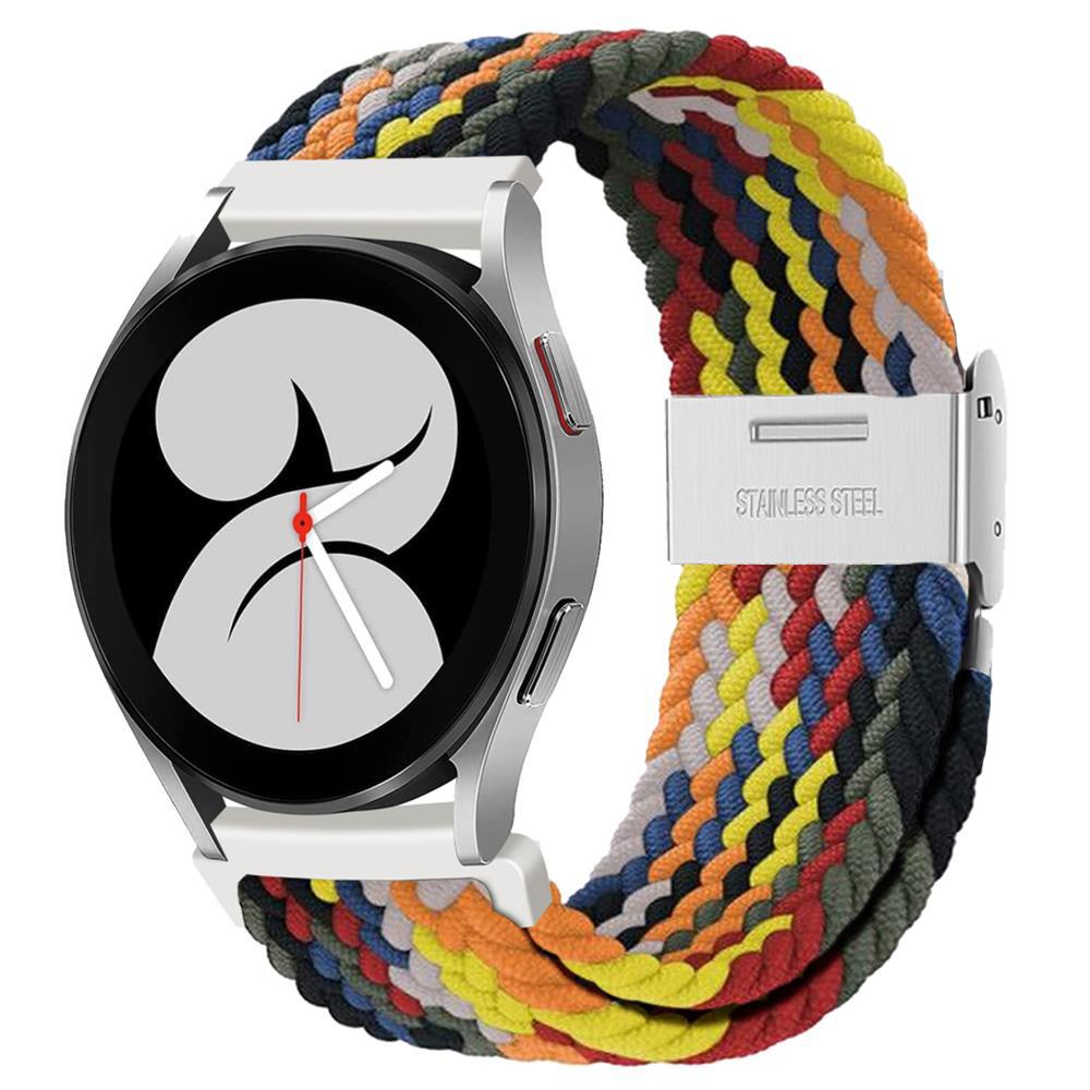 Ремешок 20/22 мм для Samsung Galaxy Watch 6/7/5/pro/4/Classic/46 мм/active 2 Gear s3 плетеный Эластичный браслет Huawei GT/2/3 Pro ремешок