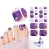 3D Rhinestones Toenail Stickers Toenail Polish Strips Toenail Art Stickers Waterproof Toenail Wraps Foot Stickers