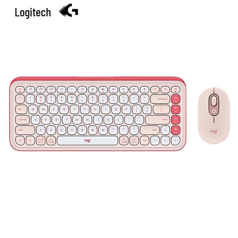Logitech КОМБО ИКОНА ПОП Беспроводной набор клавиатуры и мыши