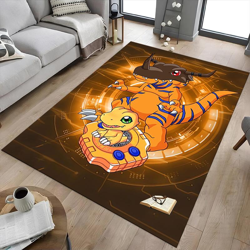Digital Dragon Adventure Carpet For Playroom Bedroom Living Room Sofa Home Decorkids Game Area Rug Nonslip Floor Mat