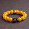 Браслет-оберег со знаком зодиака из натурального желтого агата для мужчин и женщин - 7A класс, украшение Бэньминфо