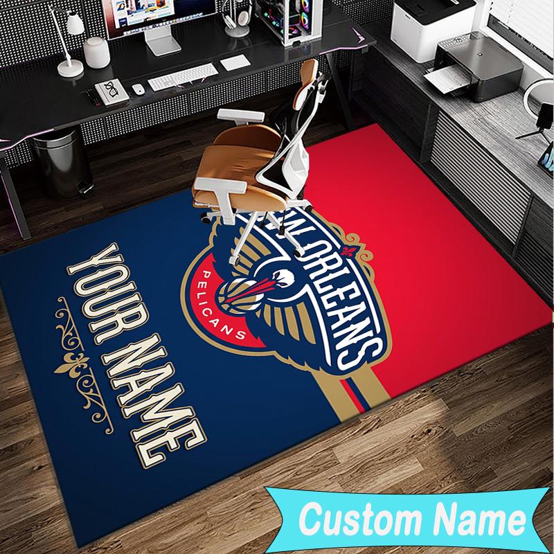 Custom Name Rug New Orleans Helmet Area Rug Suitable for Indoor And Outdoor,Carpets for Homes, Offices,Living Rooms,Home Decor,Christmas Gift