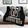 Cherokee Blood Throw Blanket Stylish Couch Blanket for Home Living Room